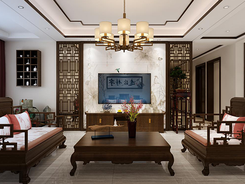濱河壹號165平米中式風格裝修效果圖 濱河壹號165平米中式風格裝修效果圖
