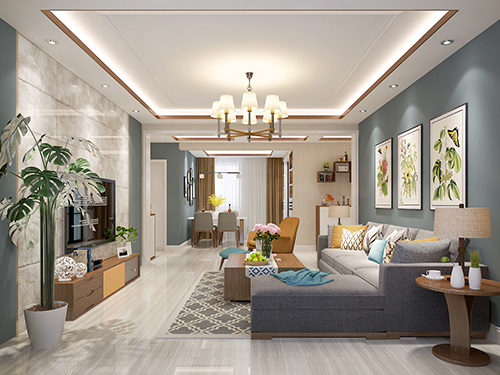 鳴湖半島132平米現(xiàn)代簡約風格裝修效果圖 鳴湖半島132平米現(xiàn)代簡約風格裝修效果圖