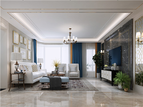 興慶天山熙湖 170平米美式輕奢裝修效果圖 興慶天山熙湖 170平米美式輕奢裝修效果圖