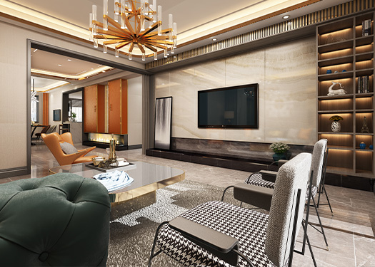 興慶府大院159平米現(xiàn)代輕奢風格效果圖 興慶府大院159平米現(xiàn)代輕奢風格效果圖