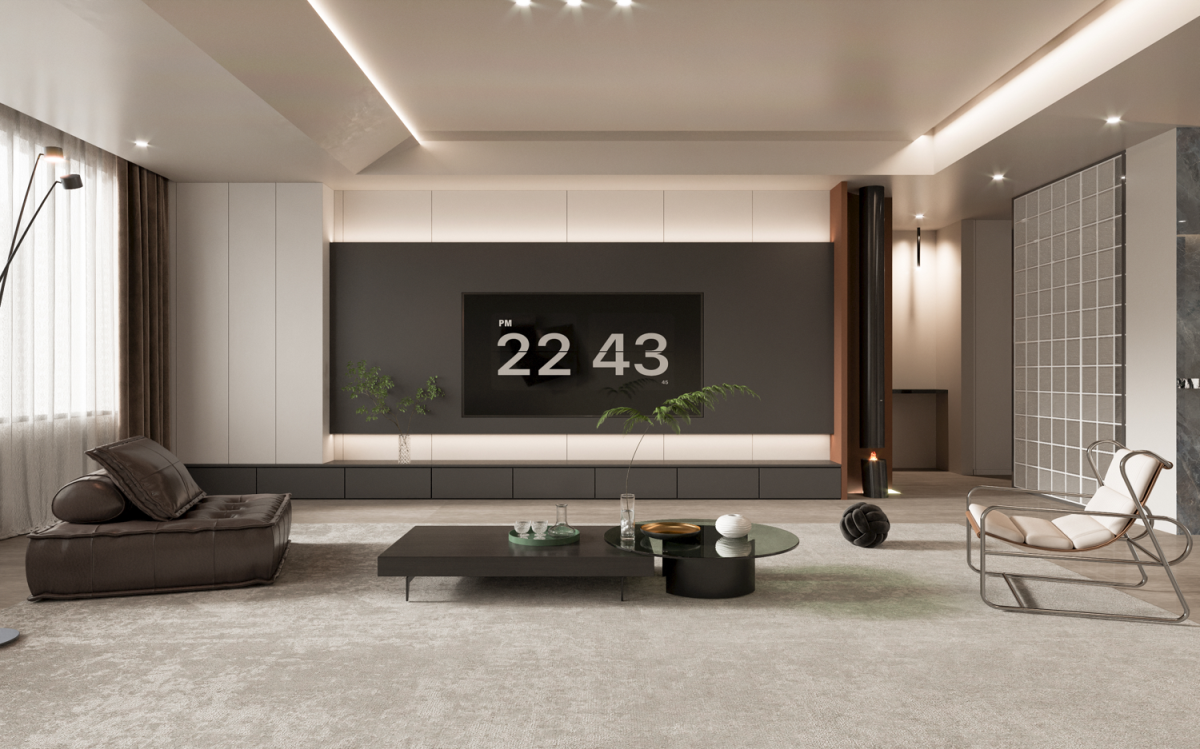 中海九樾 203平米現(xiàn)代簡約風格效果圖 中海九樾 203平米現(xiàn)代簡約風格效果圖