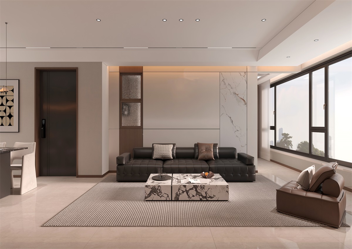 玉庭華府131㎡ | 現(xiàn)代意式+美拉德色系，濃郁棕調(diào)的電影氛圍直接封神！