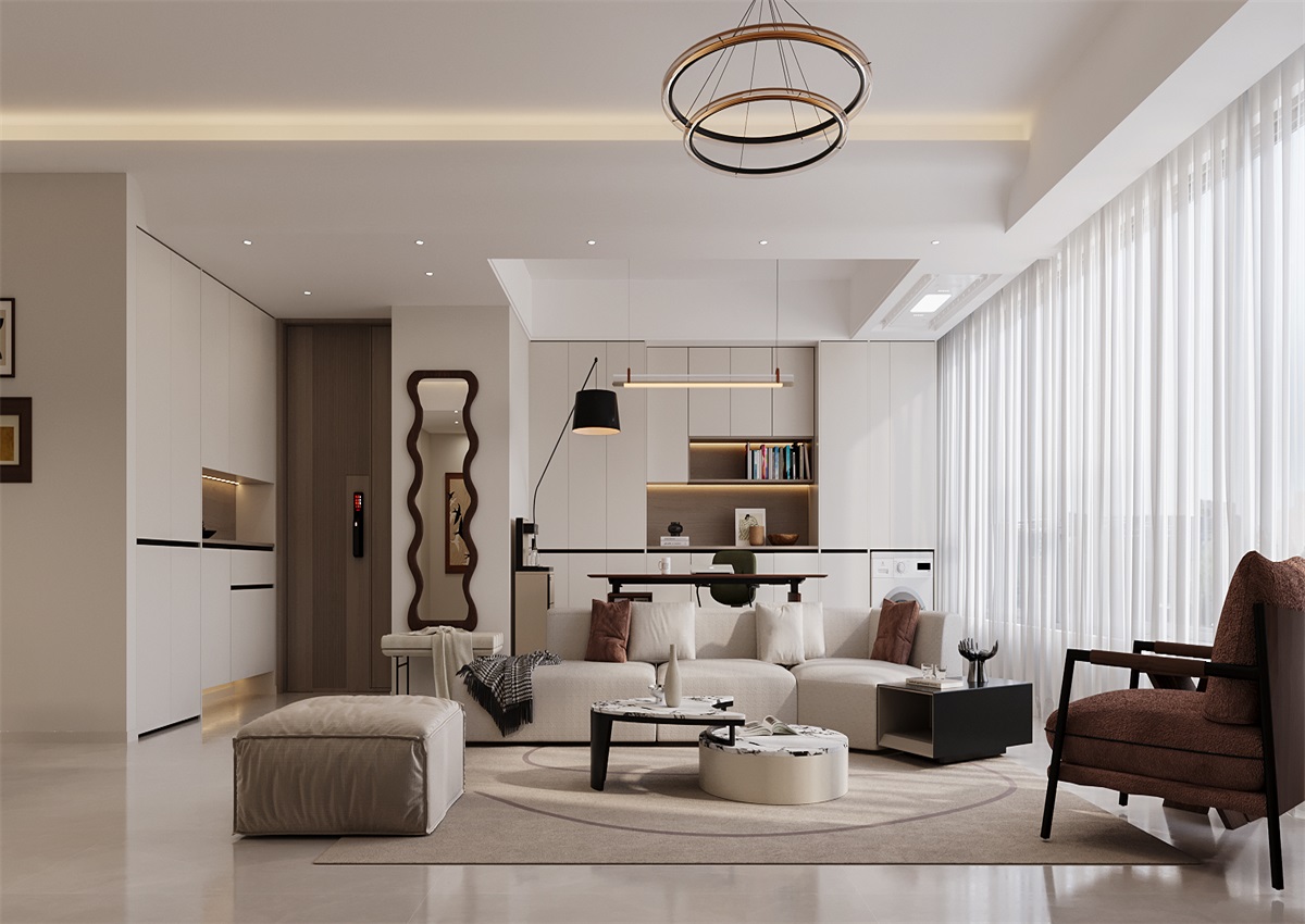 中海尚學(xué)府135㎡ | 為什么都喜歡奶油風(fēng)？看完她家我知道了