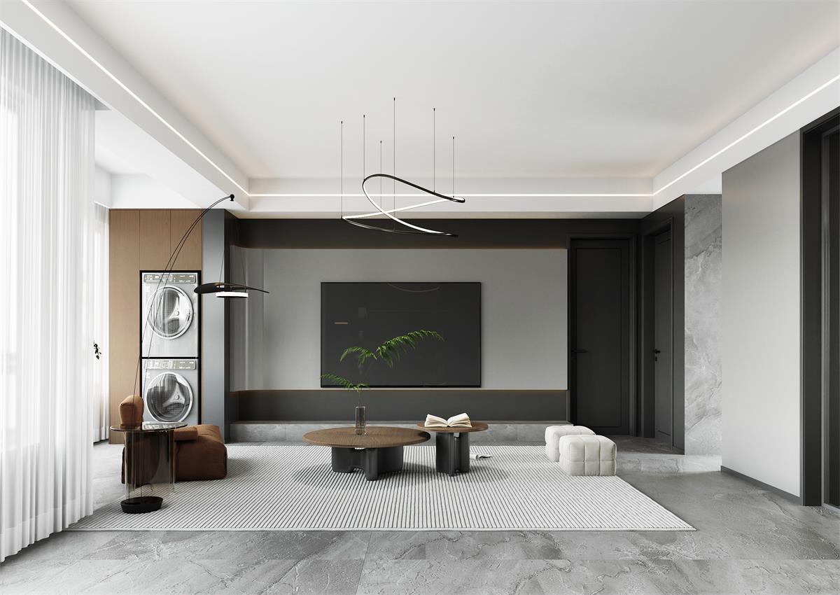 國(guó)府壹號(hào)| 驚艷！147㎡黑色簡(jiǎn)約家，又A又颯高級(jí)感直接拉滿