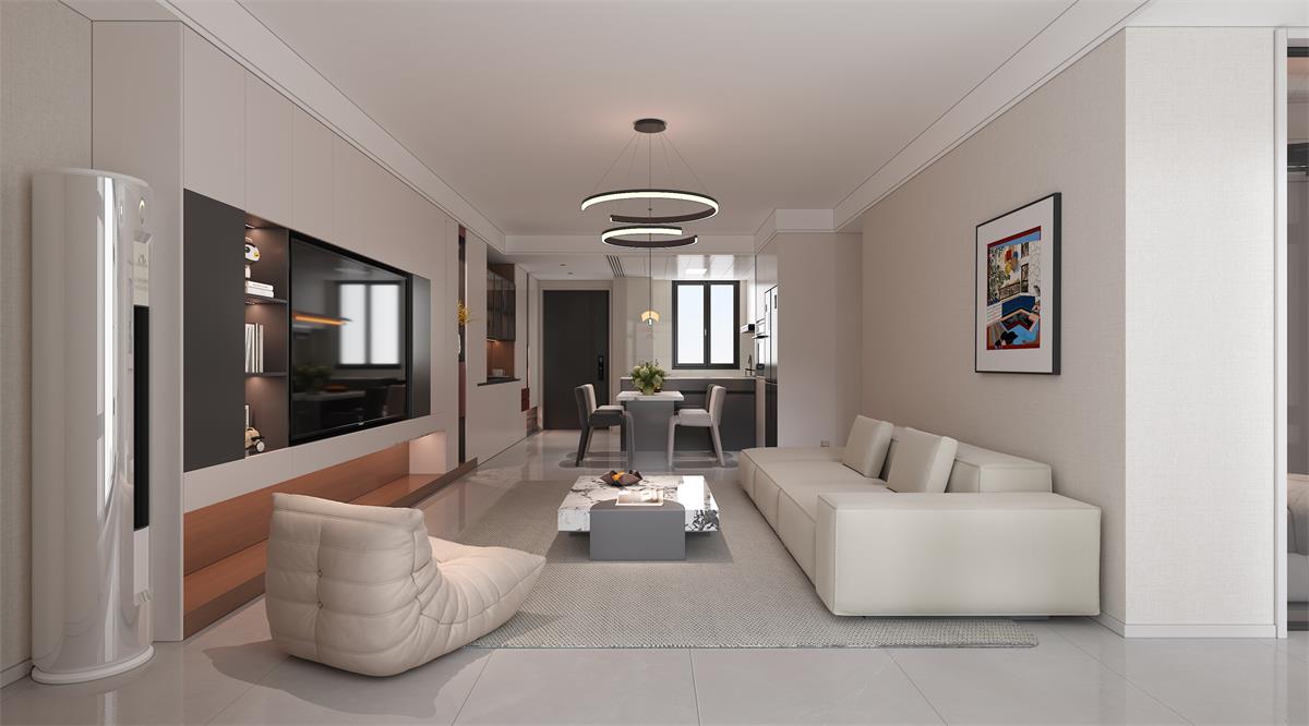 星耀閱海 |123㎡小三居極限改造！整墻收納柜+開放式餐廚，空間翻倍還顯大！