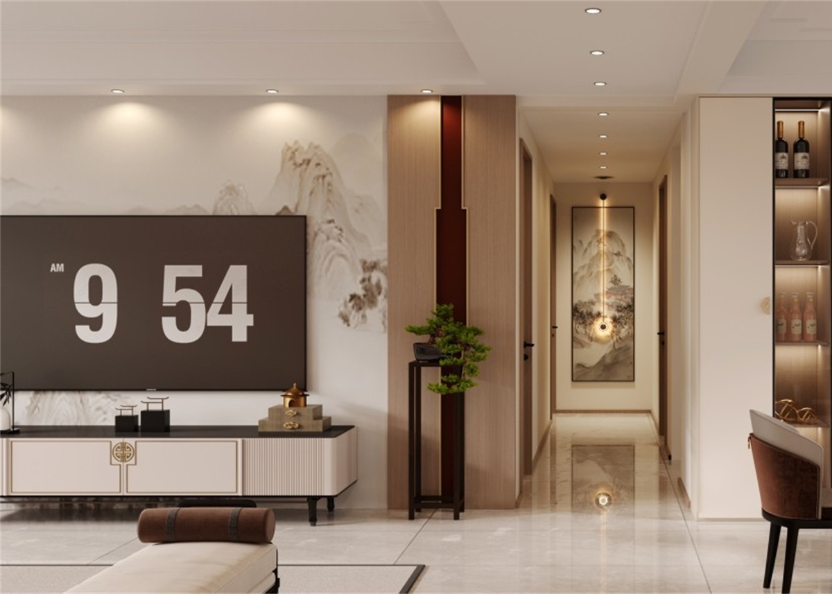 中海華樾185㎡ | 新中式到底有多絕？東方美學(xué)直接拿下一家老小！