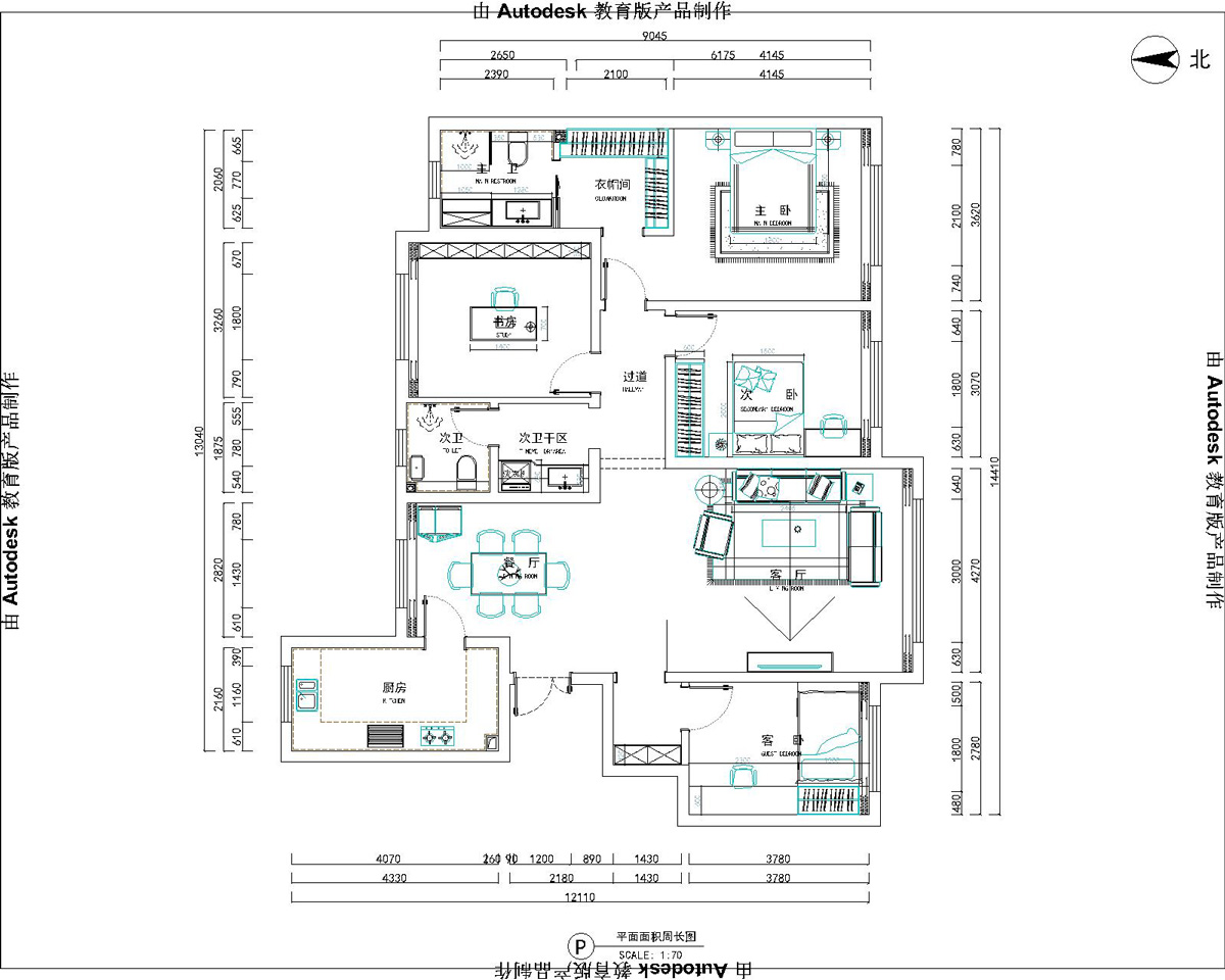 璽云臺170平面布置-Model